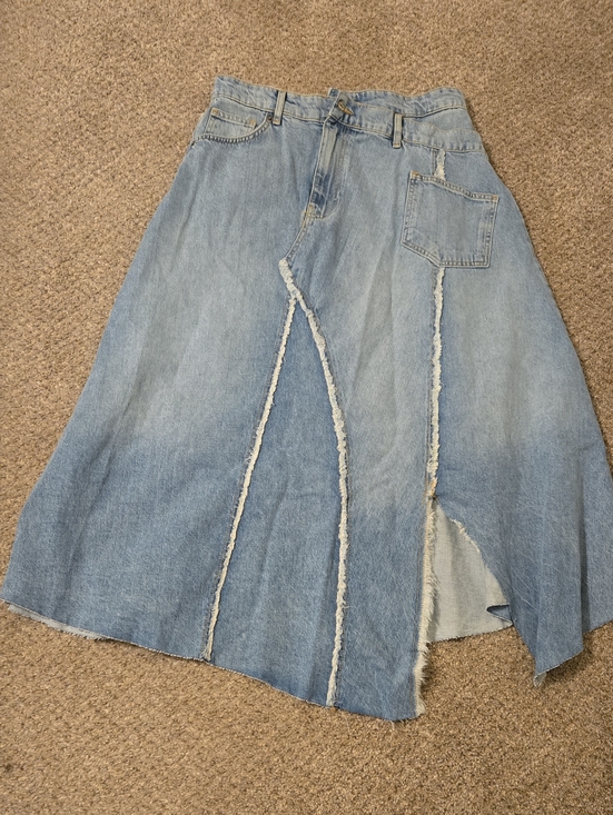Zara Dresses & Skirts - ZARA light Blue Denim A-Line Skirt